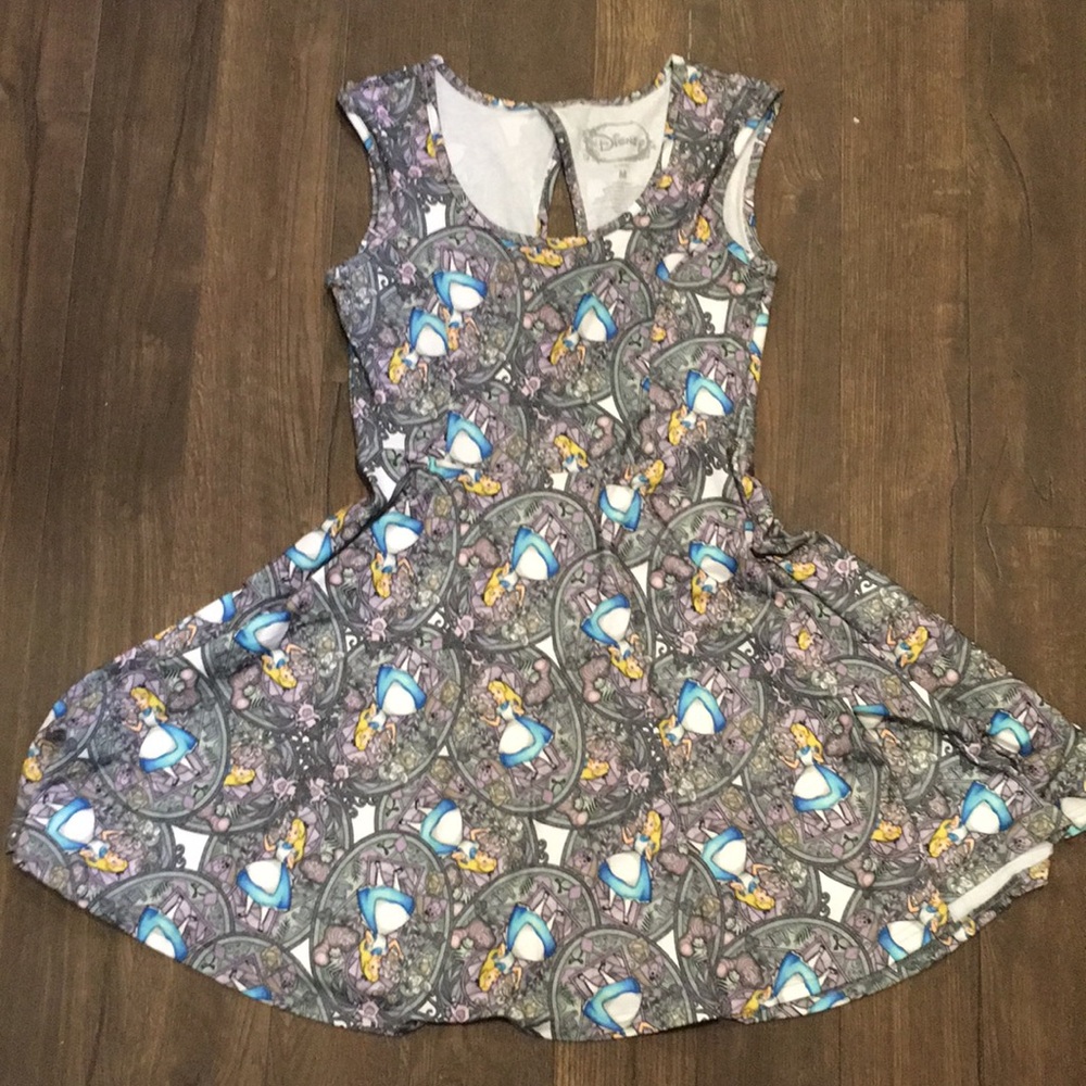 Knit Alice in Wonderland/Cheshire Cat M dress